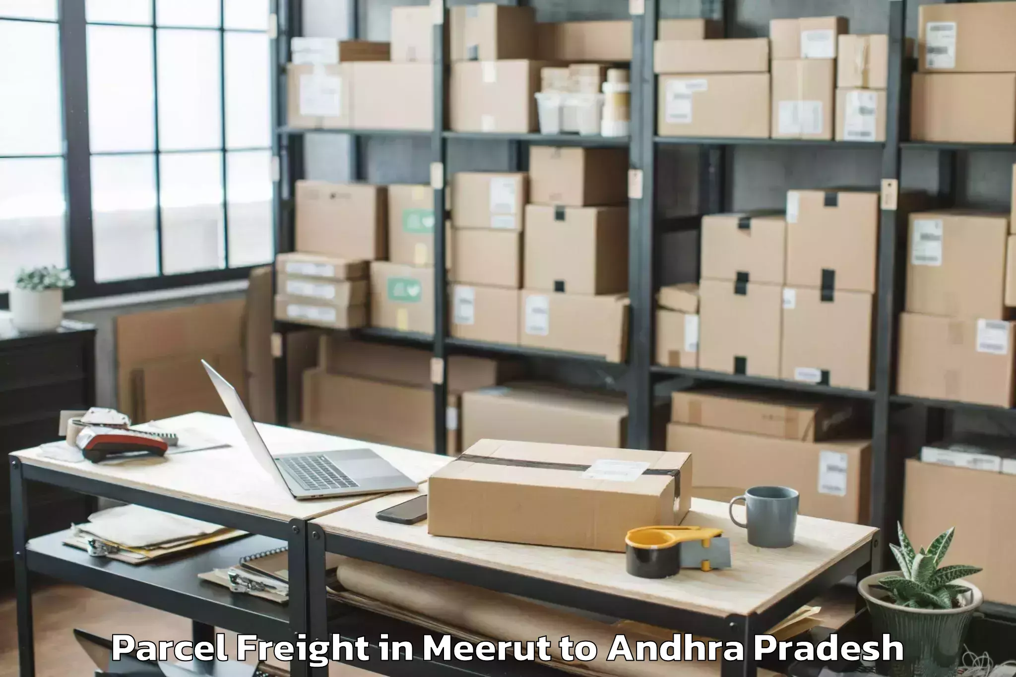 Trusted Meerut to Rompicherla Parcel Freight